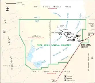 Mapa del antiguo monumento nacional