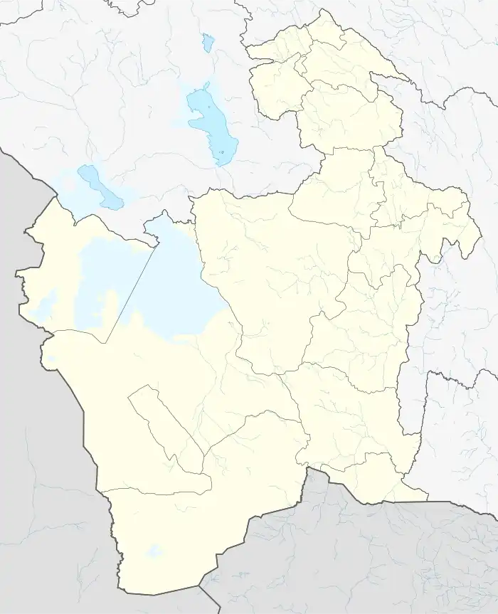 Catavi ubicada en Departamento de Potosí