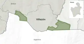 Ubicación de Pampa Tholar