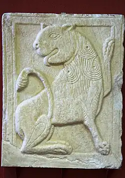 Relieve de mármol del periodo bizantino (siglos IX o X).