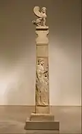 Estela funeraria, 530 a. C., Grecia.
