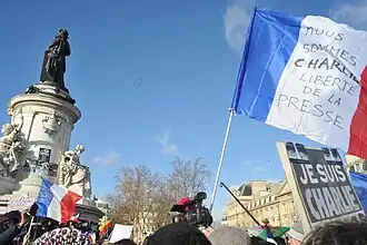 Plaza de la República, en París, 11 de enero de 2015.