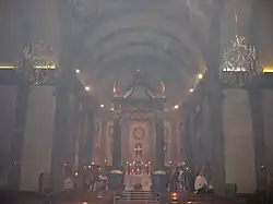 Interior de la iglesia.