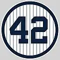 Mariano Rivera (P). Retirado el 22 de septiembre de 2013.