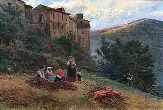 Paisaje y campesinas de Antícoli, 1903