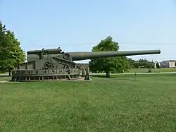 Coastal Defense Gun de 16 pulgadas en el US Army Ordnance Museum.
