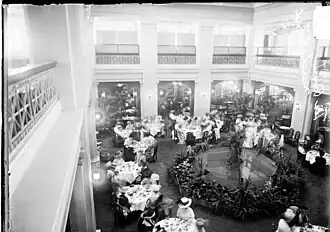 Salón de té en 1909