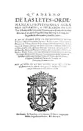 "Quaderno" de las leyes aprobadas por las Cortes de Navarra convocadas en 1691