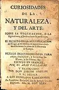 Curiosidades de la Naturaleza, dedicada a los "honrados labradores" (1735)