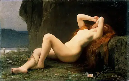 María Magdalena en la gruta, 1876.