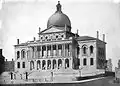 Massachusetts State House (1798, en un dibujo de Alexander Jackson Davis, 1827)