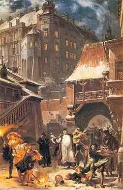 Piotr Gamrat y Stańczyk o El obispo y el bufón (c. 1873-1878).