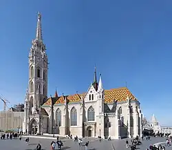 Iglesia de Matías en Budapest después de la modernización neogótica (1874-1896)