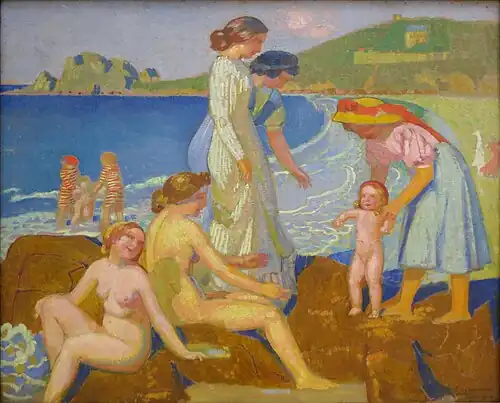 Bañistas en Perros Guirec (1912)