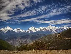 Montañas nevadas Mainri, frontera del condado de Dêqên, Yunnan con el Tibet.