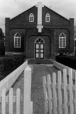 Iglesia de la colonia Neuland, en 1987.