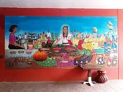 Mural en el Mercado 8 de julio.