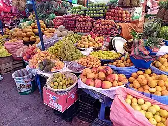 Frutas y verduras en el Mercado Central