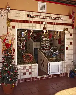 Puesto de venta de conservas.