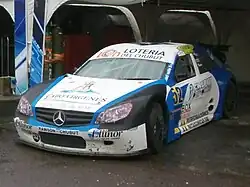 Unidad Mercedes-Benz C-203 utilizada por Maximiliano Valle en su debut en la divisional Top Race Series, año 2013