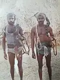 Recolectores indios de tuba en Telangana