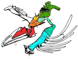 Arcos mandibular e hiodeo del pez Gadus morhua.