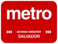 Letrero utilizado en los accesos a la estación hasta 1997.