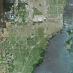 La primera versión de Vice City es muy similar geográficamente a la ciudad de Miami.