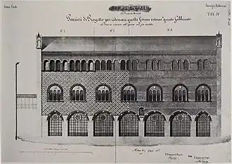 El proyecto de restauración de Chizzolini (1862).