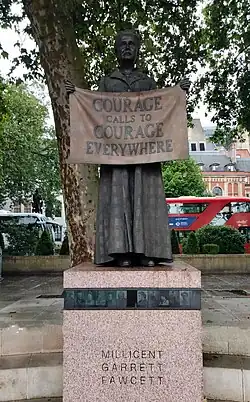 Estatua de Millicent Garrett Fawcett en Parliament Square Garden (Londres)