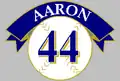 Hank Aaron (RF y DH). Retirado el 3 de octubre de 1976.