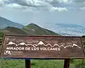Mirador de los Volcanes desde la cima de Cruz Loma.