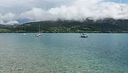 El lago Attersee desde Misling