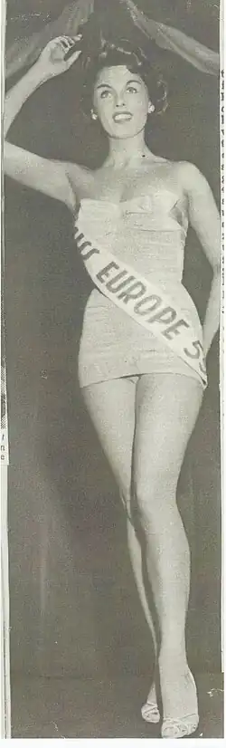Miss Isla de Francia 1953 Danielle Génault