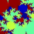 Fractal de Newton generalizado para p(z) = z2 - 1, a = 1 + i