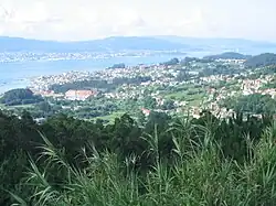 Vista de Moaña playa