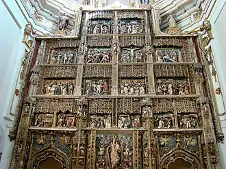 Detalle del retablo mayor de El Paular