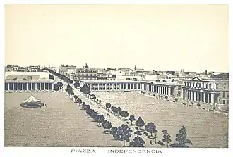 Plaza Independencia, 1885