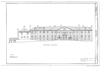 Dibujo de HABS: Montpelier de James Madison