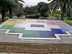 Monumento "Esencia pampa". Localidad de Guatraché.