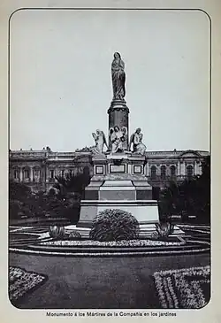 Postal con el segundo monumento (1915)