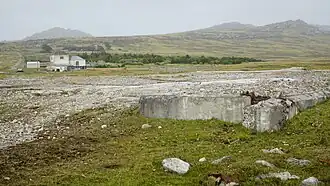 Restos de la usina en Moody Brook, destruida por las tropas argentina al ser cuarteles de las fuerzas armadas británicas.
