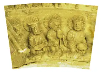 Arquivolta 1 Dovela 1 del Tímpano (siglo XII).