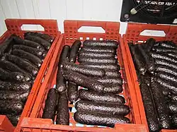 "Morcillas de Aranda" recién hechas.