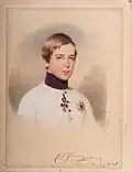 El futuro Francisco José I de Austria