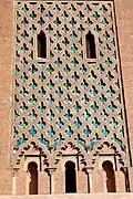 Detalle del minarete de la mezquita de la Qasba (1185-1190)