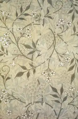 Papel pintado Jasmine, diseñado por Morris 1872