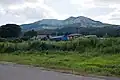 Monte Tsukuba visto desde Sakuragawa.