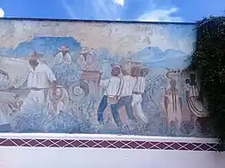 Mural "Cultura Huasteca" en Pachuca.