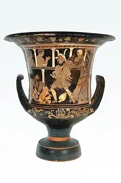 Crátera de la locura de Heracles, Museo Arqueológico Nacional de España.